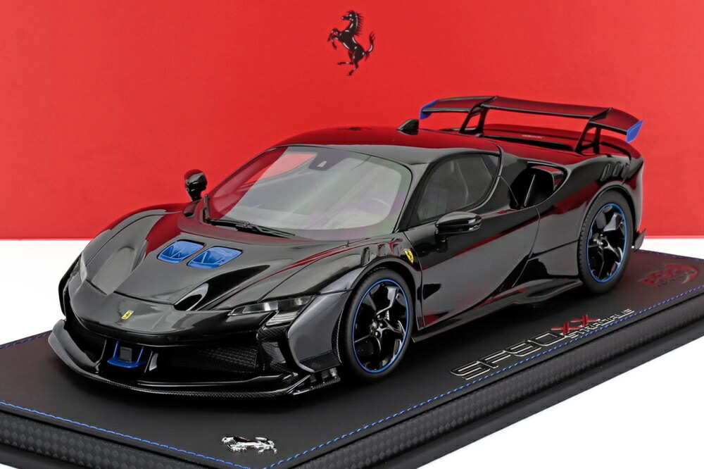 FERRARI 空想科学小説90 XX ストラダーレ 2024 陳列棚付 ネロデイトナ 黒いこと 青碧/ BBR 1/18 20台制限事項ミニカー