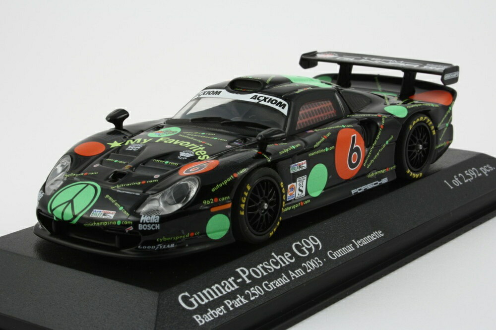 Porsche G99 GT1 Jeanette Gunnar Team Gunnar Racing Grand AM 2003/ MINICHAMPS 1/43 ミニカー