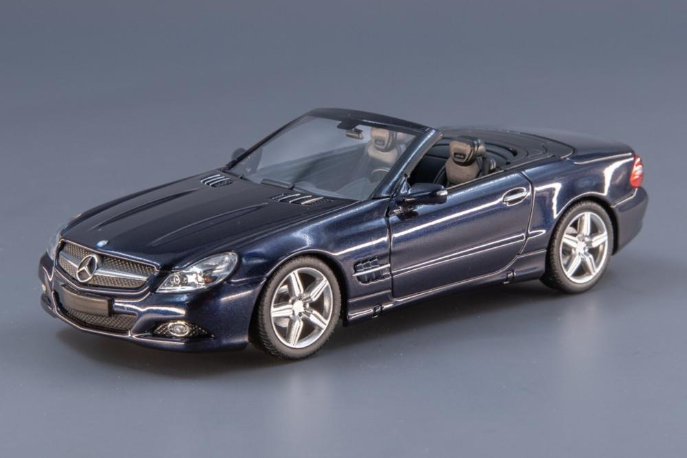 Mercedes-Benz SL-Class R230 2008 ブルーメタリック/ Maxichamps 1/43 ミニカー おもちゃ-車