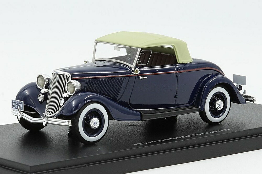 Ford V8 Model 40 読み込むはやりっ子 1933y とっ始め引き上げる /うす暗い青み// ESVAL 1/43 ミニカー