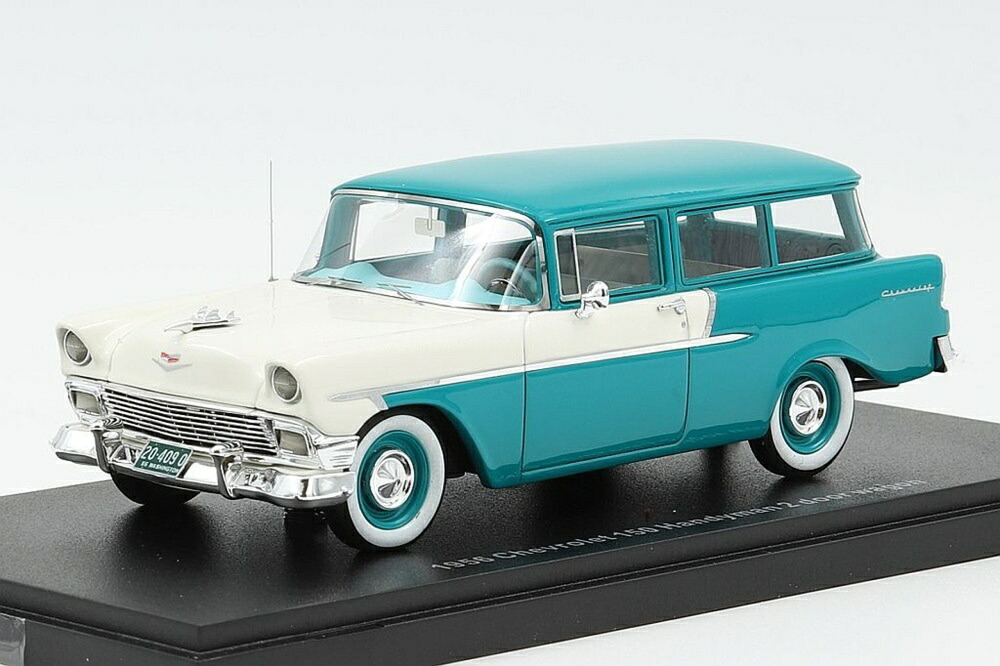 Chevrolet 150 Handyman 手押し車 1956y 2部屋の入り口手押し車 /ターコイズホワイト// ESVAL 1/43 ミニカー