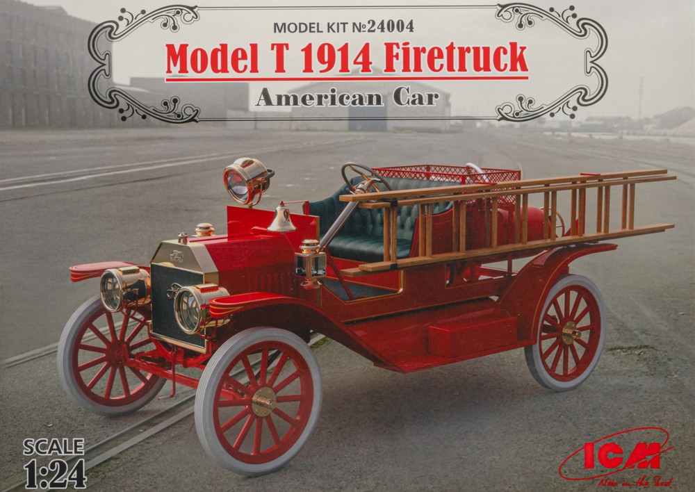 Ford Model T Firetruck 1914 モデルキット/ ICM 1/24 模型