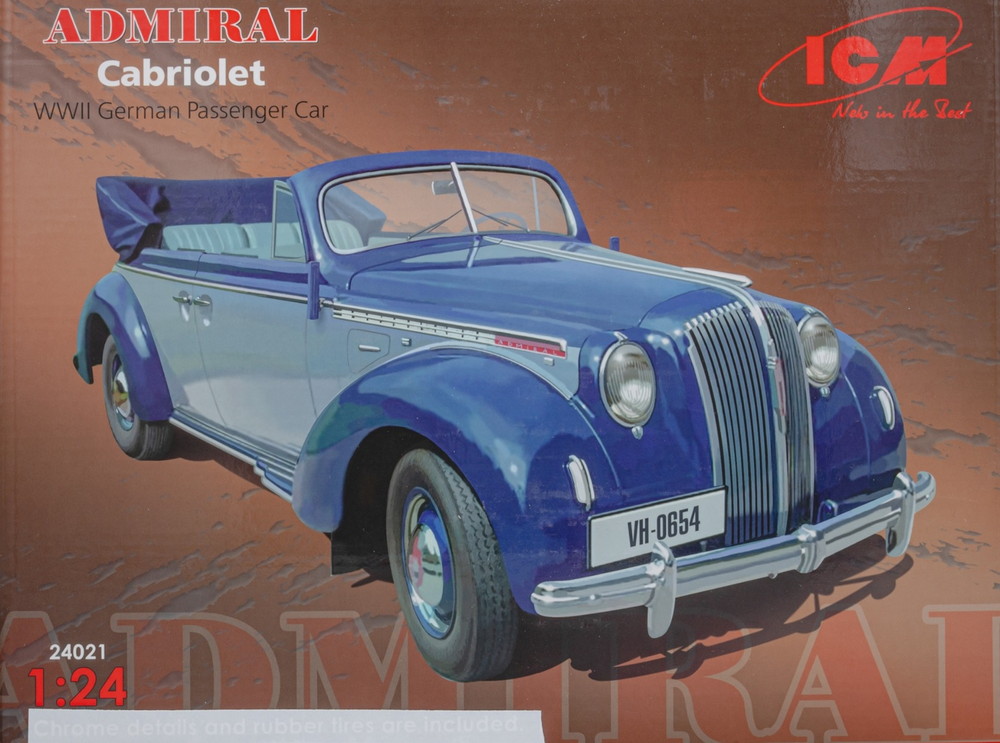 Opel Admiral Cabriolet WWII German Passenger Car モデルキット/ ICM 1/24 模型｜ラストホビー