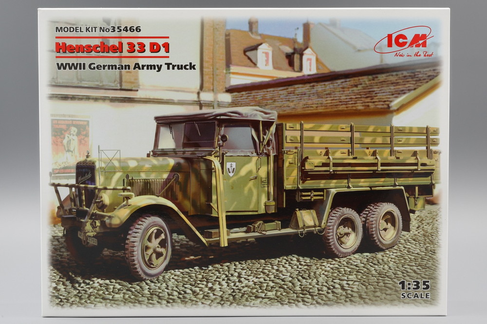 Henschel 33 D1 WWII ドイツ軍用トラック モデルキット/ ICM 1/35 模型|ラストホビー