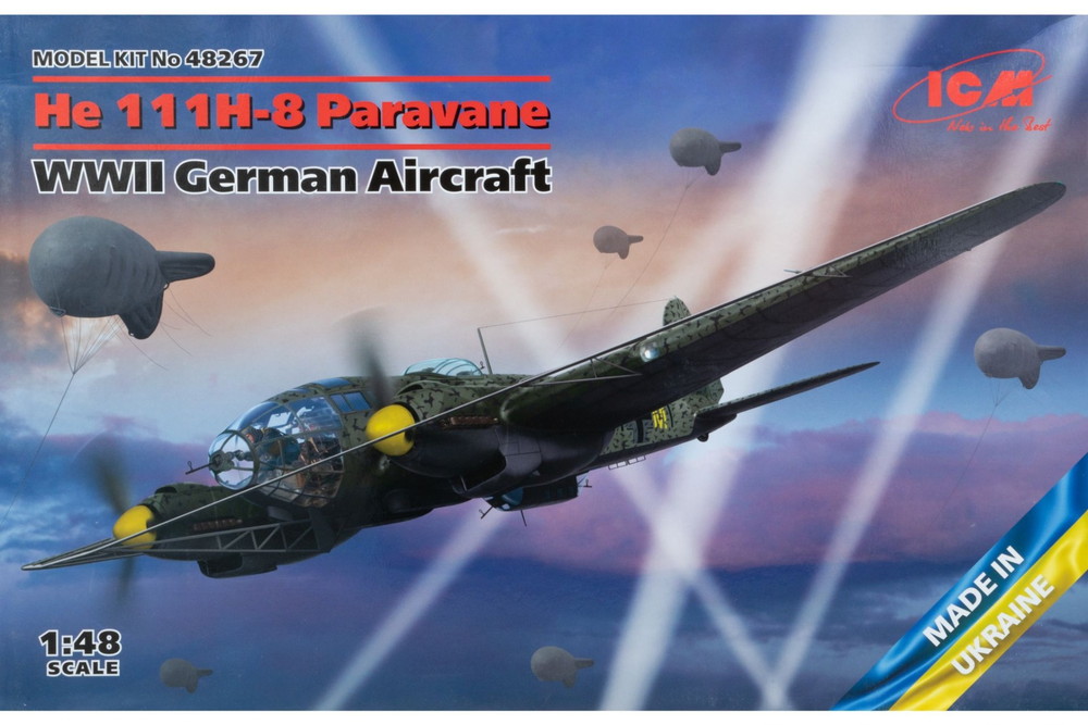 He 111H-8 Paravane WWII ドイツ航空機 モデルキット/ ICM 1/48 模型 16,117円