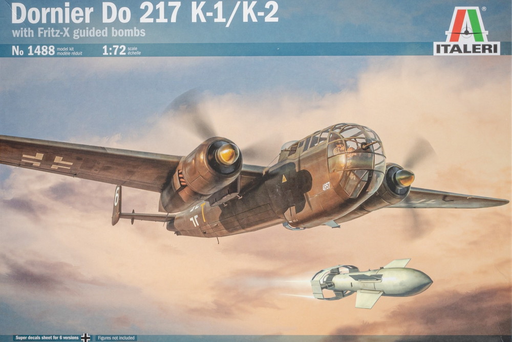 Dornier Do 217K-1 K-2 w Fritz-X 模範例一揃いの道具/ ITALERI 1/72 ひな形 おもちゃ-乗り物のおもちゃ-車