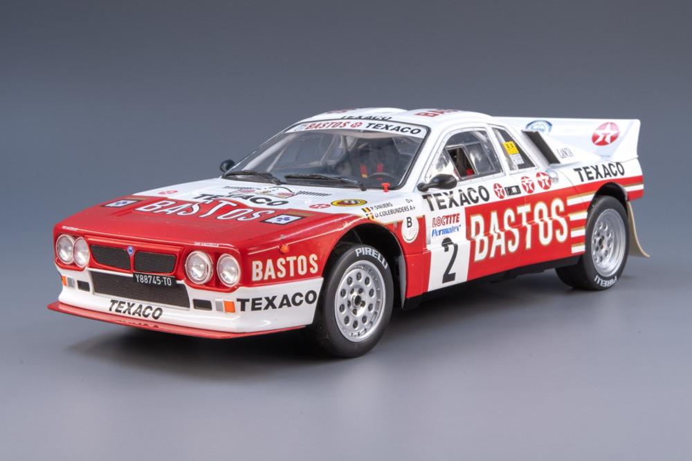 Lancia 037 No.2 Bastos Rally Ypres 1985 P.Snijers/D.Colebunders/ IXO 1/18 ミニカー