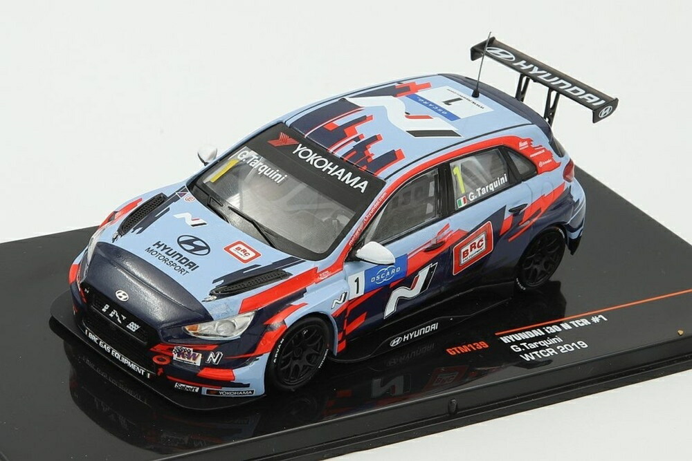 Hyundai i30 N TCR 1号車 Squadra Corse Team WTCR 2019 G.Tarquini/ IXO 1/43 ミニカー