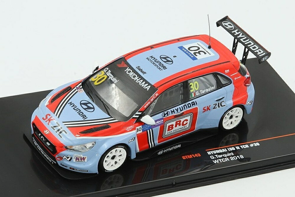 Hyundai i30 N TCR 30号車 Squadra Corse team WTCR 2018 G.Tarquini/ IXO 1/43 ミニカー 車-乗り物のおもちゃ