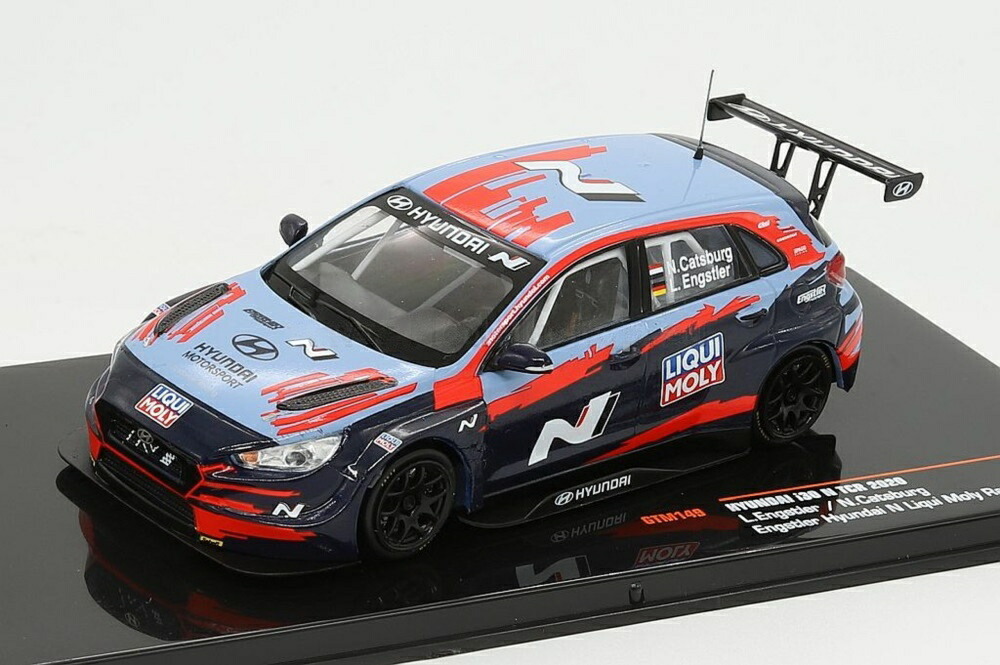 Hyundai i30 N TCR Engstler Hyundai N Liqui Moly racing team WTCR 2020 L.Engstler N.Catsburg/ IXO 1/43 ミニカー 乗り物のおもちゃ-ミニカー・トイカー-車