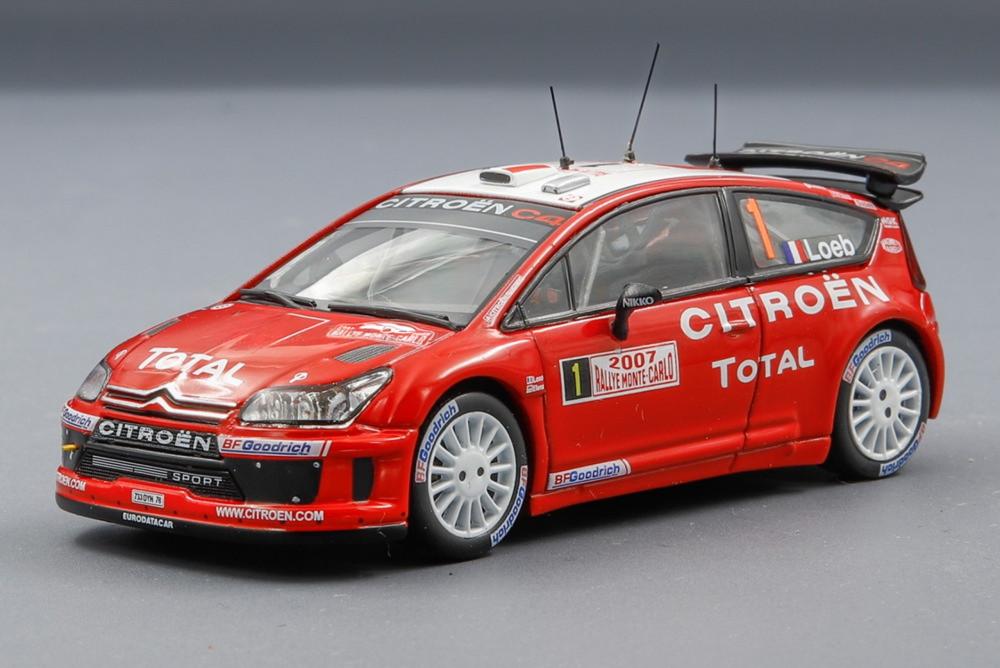 Vin 1994 Modèle Réduit Citroën C4 WRC #1 Monte Carlo 2008 Loeb - Norev 1/43 - Neuf En Boîte Promo Voiture Miniature 1/18