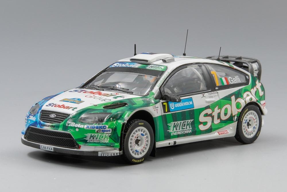 Ford Focus RS WRC No.7 3rd Sweden Rally 2008 G.Galli / G.Bernacchini/ IXO 1/43 ミニカー 乗り物のおもちゃ-おもちゃ-ミニカー・トイカー
