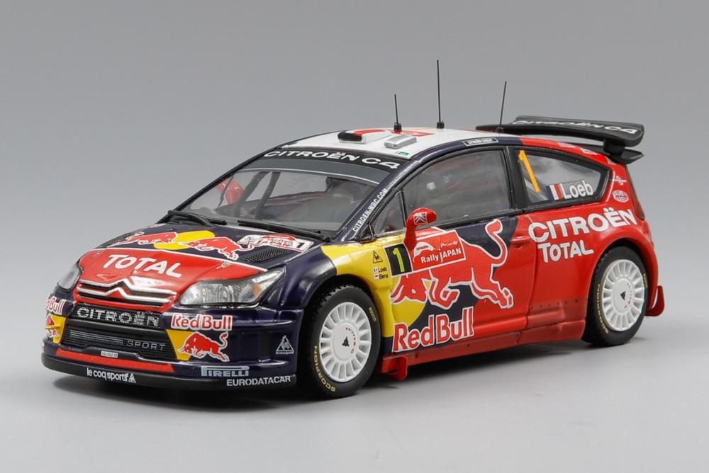 Citroen C4 WRC Rallye Rally Japan 2008 Sebastien Loeb / Daniel Elena/ IXO 1/43 ミニカー おもちゃ-ミニカー・トイカー