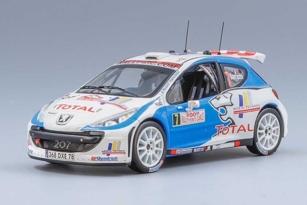 Peugeot 207 S2000 #7 3rd Rally Monte Carlo 2009 J.J.Renucci / S.Sarrazin/ IXO 1/43 ミニカー 車-おもちゃ