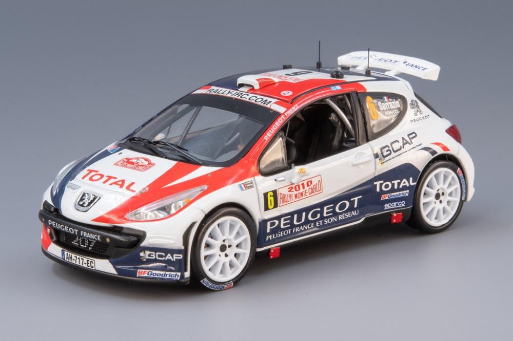 Peugeot 207 S2000 No.6 4th Rallye Monte Carlo 2010 S.Sarrazin J.J.Renucci/ IXO 1/43 ミニカー