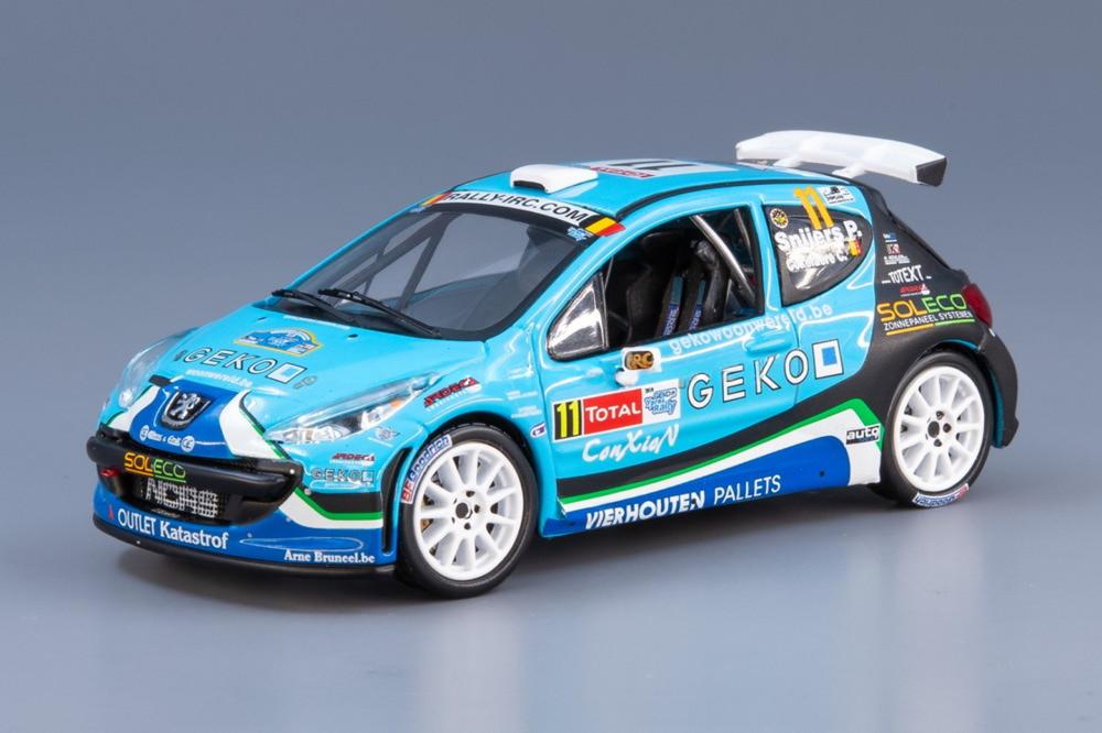 Peugeot 207 S2000 No.11 Rally Ypres 2010 C.Cokelaere P.Snijers/ IXO 1/43 ミニカー