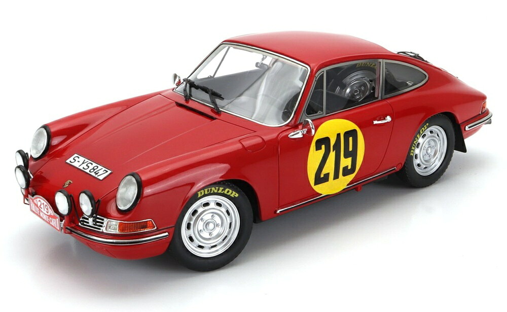 PORSCHE 911S 2.0L クーペ N 219 ラリー モンテカルロ 3位 1967 V.エルフォード D.ストーン レッド/ Matrix 1/18 ミニカー|ラストホビー