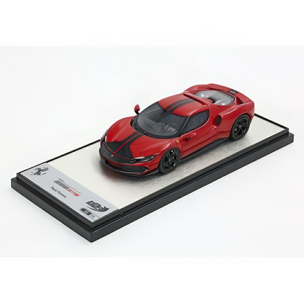 Ferrari 296 Assetto Fiorano ロッソF1 メタリザート And Black Stripe C265SU02/ BBR 1/43 ミニカー