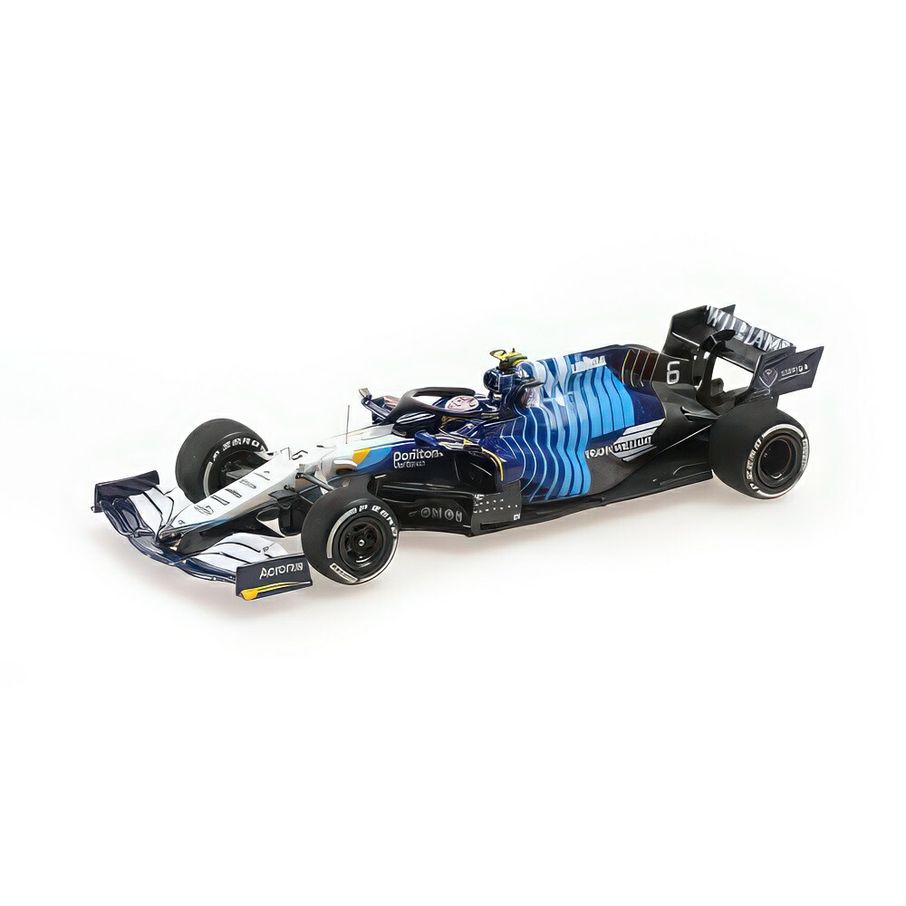 Williams F1 Fw43B Mercedes M12 Eq Power+ チーム Williams Racing 6 Saudi Arabia GP 2021 Nicholas Latifi White Light Blue 417212206/ MINICHAMPS 1/43 ミニカー