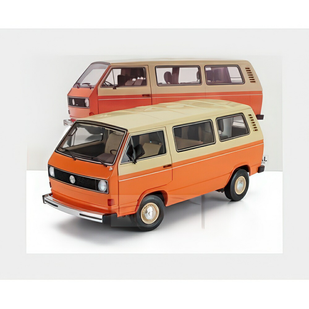 Volkswagen T3A ミニバス 1978 オレンジ ホワイト 450060700/ Schuco 1/18 ミニカー