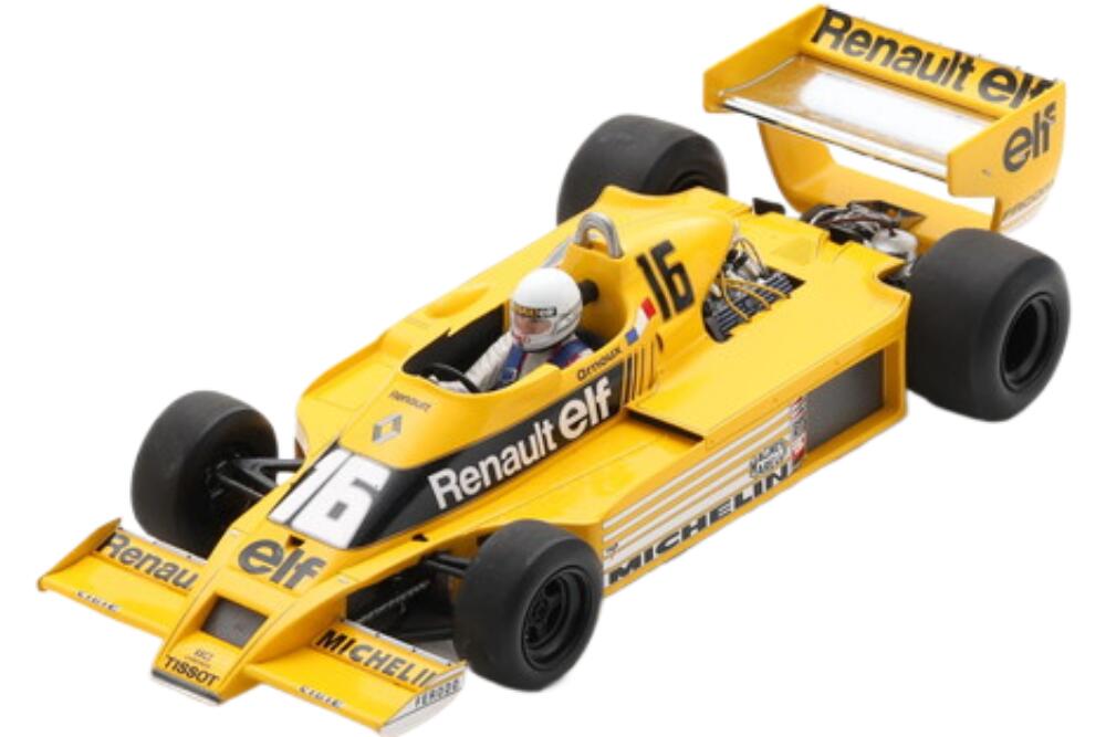 Renault F1 Rs01 #16 Belgium Gp 1979 R Arnoux イエロー ホワイト/ Spark 1/18 ミニカー