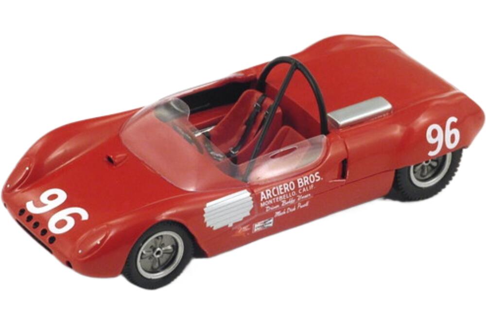 Lotus 23 スパイダー #96 ラリー Pikes Peak 1964 B Unser レッド/ Spark 1/43 ミニカー