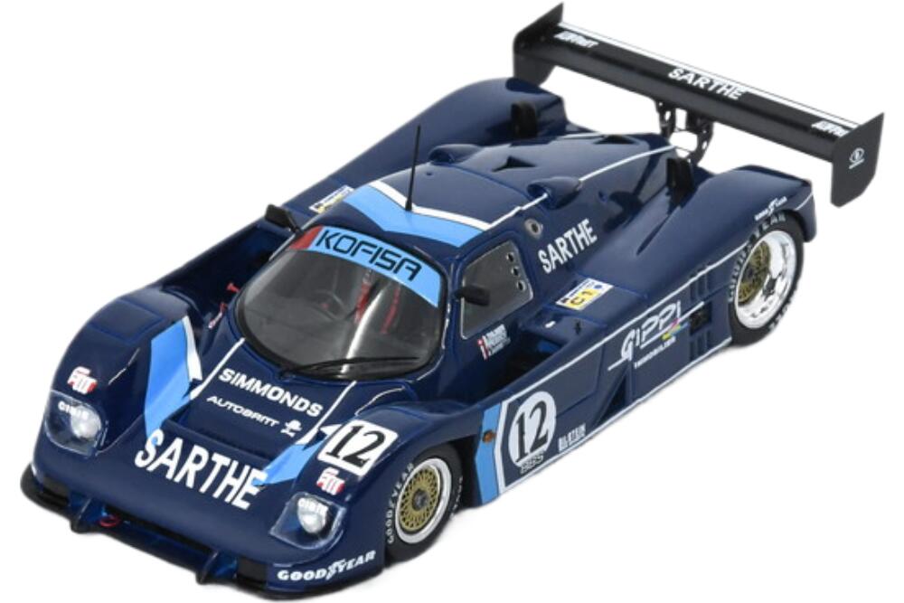 Cougar C24S 3.0L Turbo チーム Courage Competition 12 24H Le Mans 1990 B Thuner A Ianetta P Pessiot S3533/ Spark 1/43 ミニカー