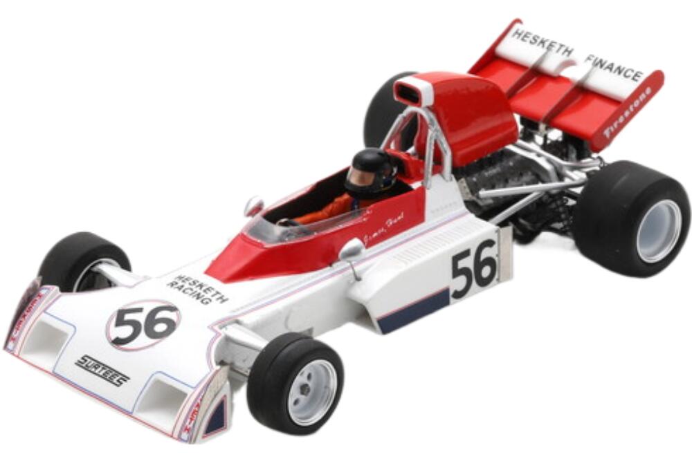 Surtees F1 Ts9B 56 3位 Race Of Champions 1973 J Hunt White Red S3998/ Spark 1/43 ミニカー