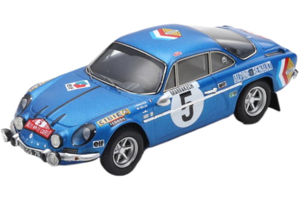 Renault A110 #5 ラリー Montecarlo 1971 J Vinatier M Gelin ブルー/ Spark 1/43 ミニカー