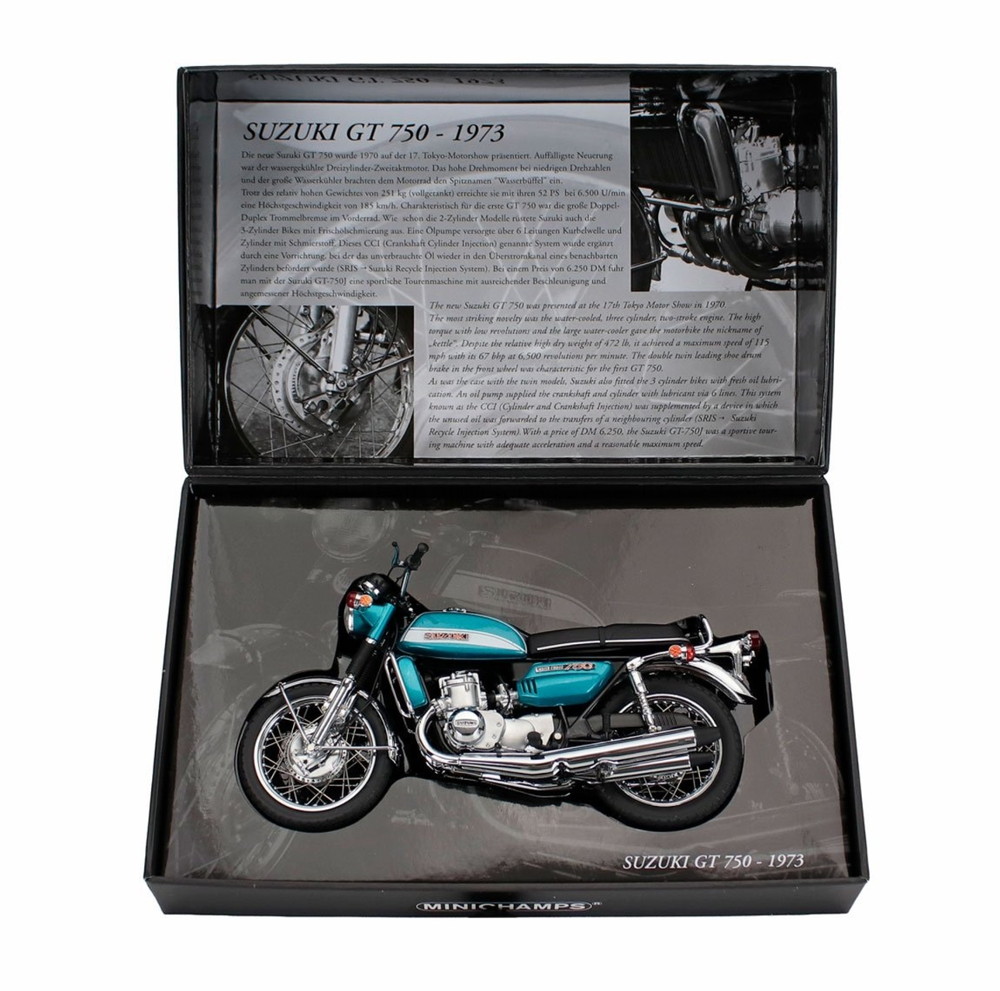 SUZUKI GT 750 1973 グリーン/ MINICHAMPS 1/12 バイク模型ミニカー