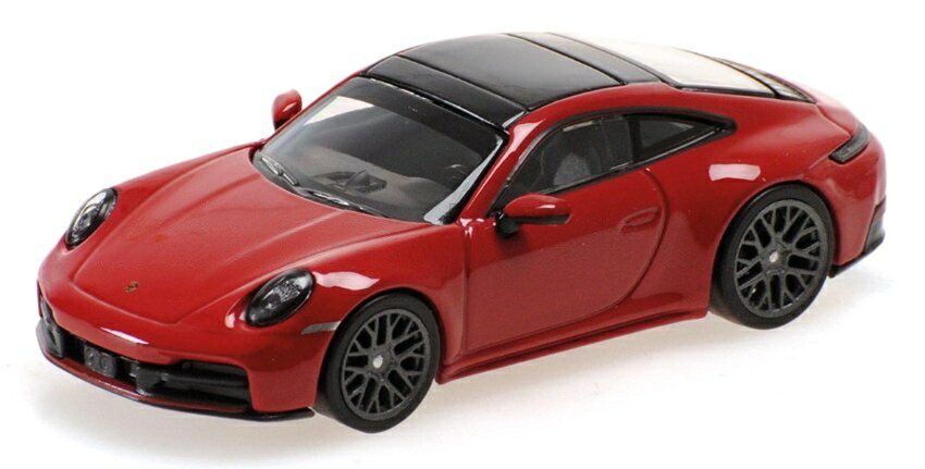 【予約】PORSCHE 911 992 2 CARRERA クーペ 2025 カルメンレッド / MINICHAMPS 1/64 ミニカー