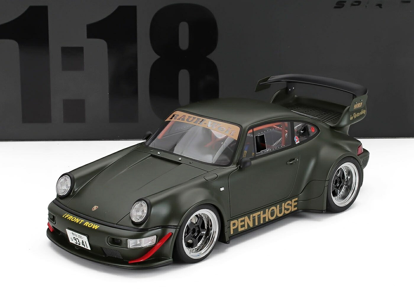 ポルシェ 911 964 RWB ペントハウス クーペ 2008年 緑であること / GT SPIRIT 1/18 ミニカー