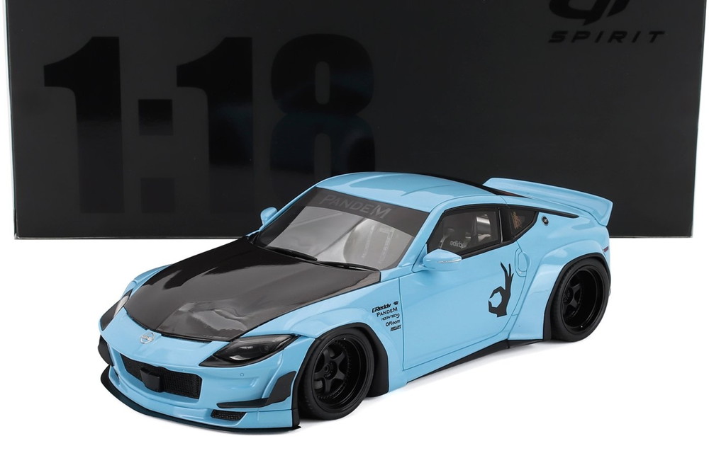 NISSAN 公明正大成人女性Z (Z35) クーペ 2025 チャイナブルーブラック / GT SPIRIT 1/18 ミニカー