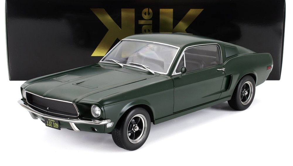 FORD USA MUSTANG GT FASTBACK COUPE 1968 マットグリーン/ KK-SCALE 1/12 ミニカー