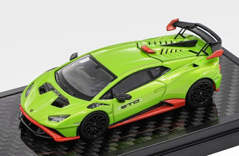 【予約】2026年発売予定LAMBORGHINI Huracan STO LP610 4 2023 グリーンオレンジ / LCD 1/64 ミニカー