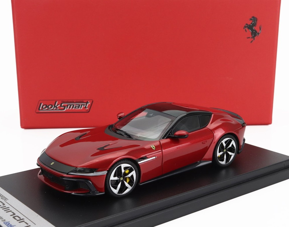 【取っておく】2026年発売予定を組むFERRARI 12CILINDRI V12 830cv 2024 ロッソイモラ レッドメタリック / LOOKSMART 1/43 ミニカー