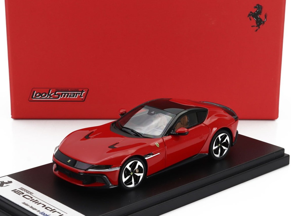 【取っておく】2026年発売予定を組むFERRARI 12CILINDRI V12 830cv 2024 ロッソコルサ 赤いこと / LOOKSMART 1/43 ミニカー