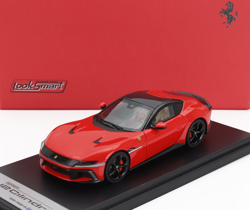 【取っておく】2026年発売予定を組むFERRARI 12CILINDRI V12 830cv 2024 ロッソスクーデリア 赤いこと / LOOKSMART 1/43 ミニカー