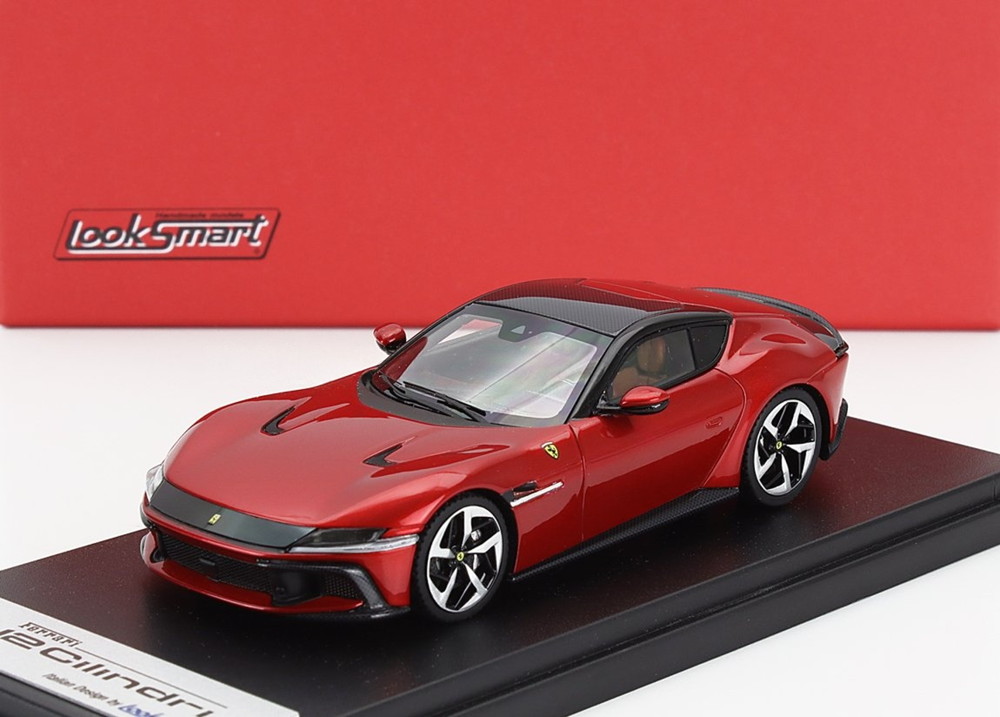 【取っておく】2026年発売予定を組むFERRARI 12CILINDRI V12 830cv 2024 ロッソマグマ レッドメタリック / LOOKSMART 1/43 ミニカー