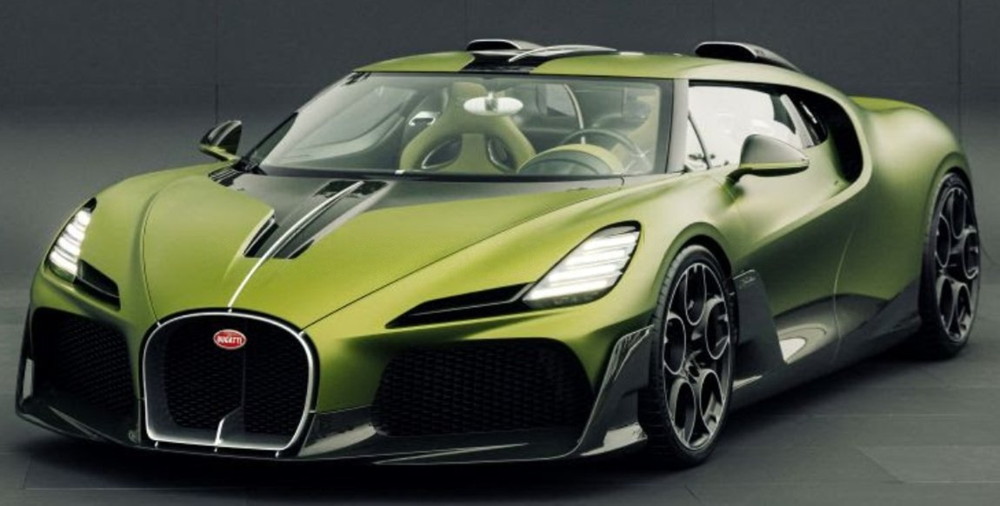 【取っておく】2026年発売予定を組むBUGATTI BROUILLARD ローンチバージョン 2025 グリーンメタリックブラックカーボン/ LOOKSMART 1/43 ミニカー