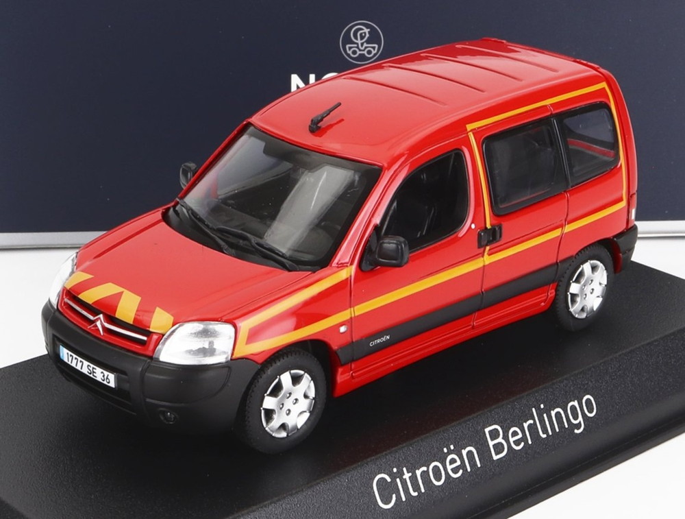 CITROEN BERLINGO 消防士 2004 レッドイエロー / Norev 1/43 ミニカー