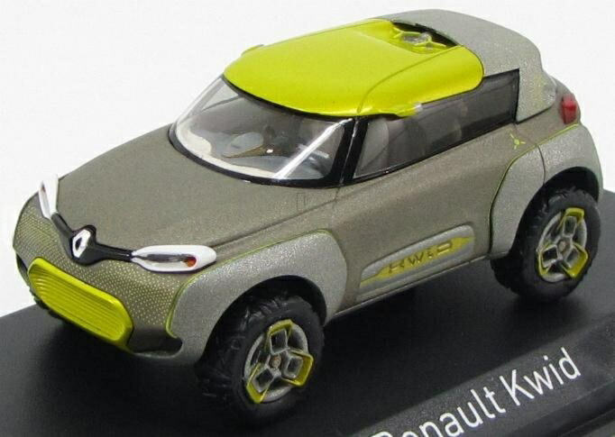 RENAULT コンセプトカー KWID ボンベイサロン 2014 グレーイエロー / Norev 1/43 ミニカー