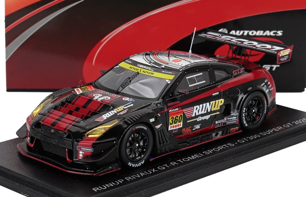 NISSAN GT R NISMO GT3 チームTOMEI SPORT N360 GT300クラス SUPER GT 2025 青木卓行 荒川凛 ブラックレッド / Spark 1/43 ミニカー｜ラストホビー