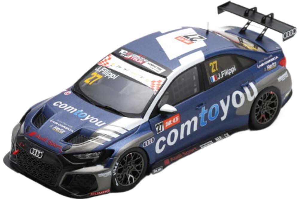 Audi Rs 3 Lms 127 Race 2 Tcr World Tour Macau 2023 John Filippi SA253/ Spark 1/43 ミニカー