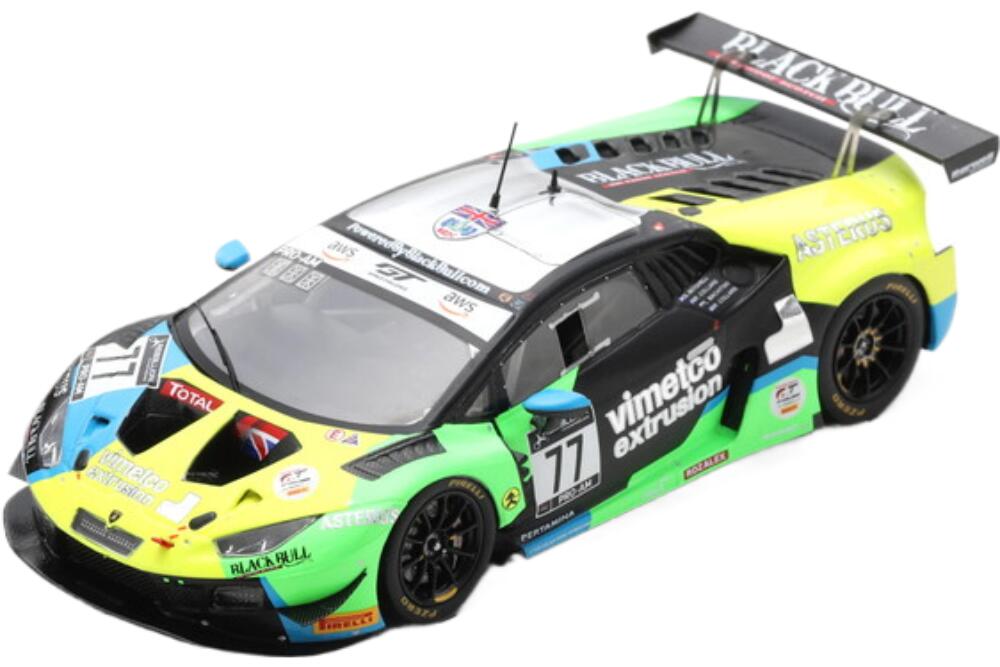 Lamborghini Huracan Evo Gt3 チーム Barwell Motorsport 77 ウィナー Class Pro Am Cup 24H スパ 2020 S Mitchell R Collard Jr R Collard Sr L Machitski Green Yellow Black SB381/ Spark 1/43 ミニカー