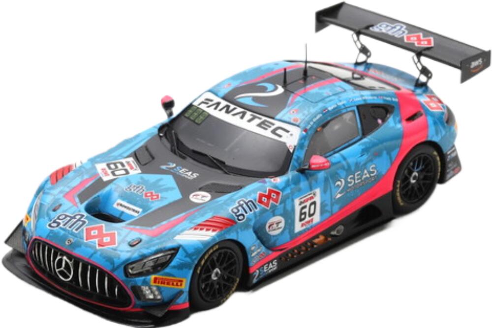 Mercedes Benz Amg Gt3 Evo 6.2L V8 チーム 2Seas Motorsport 60 24H スパ 2024 Frank Bird Isa Al Khalifa Martin Kodric Lewis Williamson SB817/ Spark 1/43 ミニカー