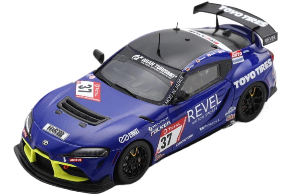 Toyota Supra チーム Novel Racing 37 24H Nurburgring 2020 A Gulden M Tischner T Azuma T Asahi Blue Black SG705/ Spark 1/43 ミニカー