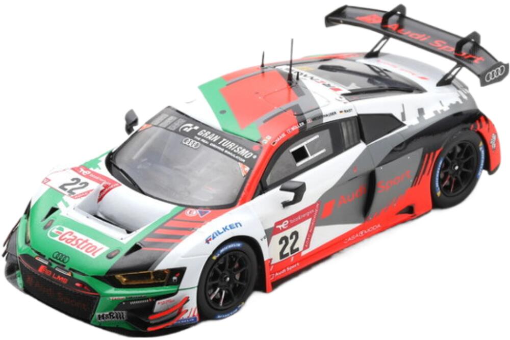 Audi R8 Lms Gt3 チーム Audi Sport 22 4位 24H Nurburgring 2022 C Haase N Muller P Niederhauser R Rast SG842/ Spark 1/43 ミニカー