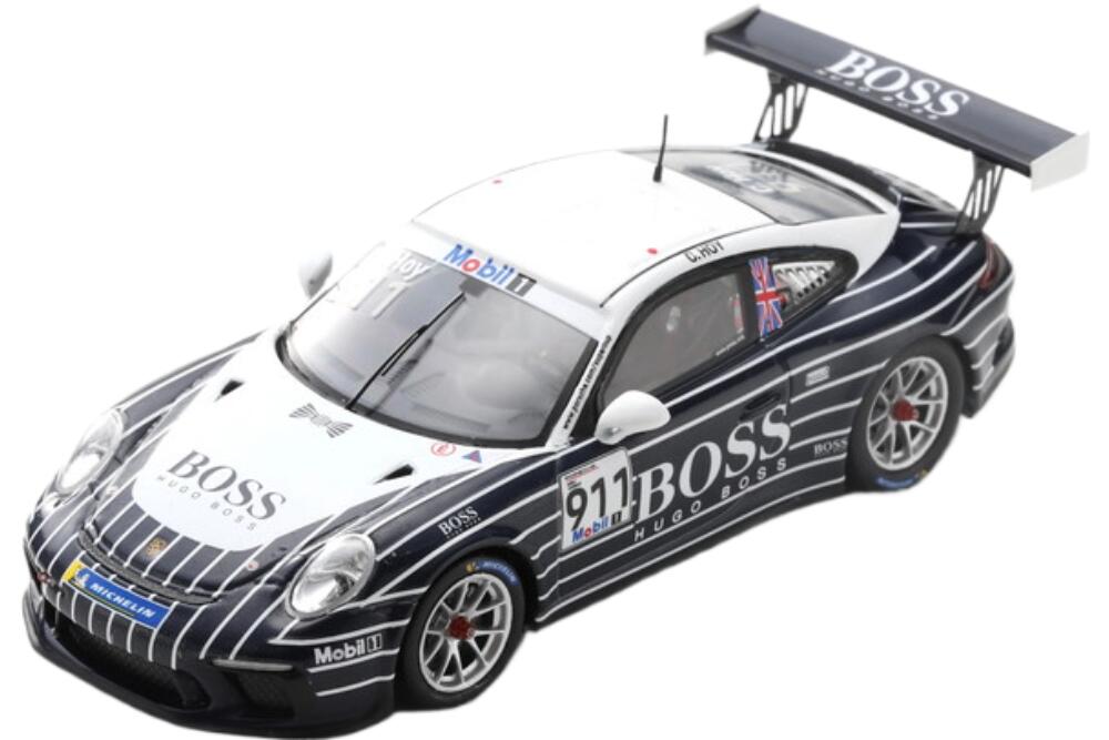 Porsche 911 Gt3 Cup 911 Supercup Silverstone 2019 C Hoy White Black UK006/ Spark 1/43 ミニカー