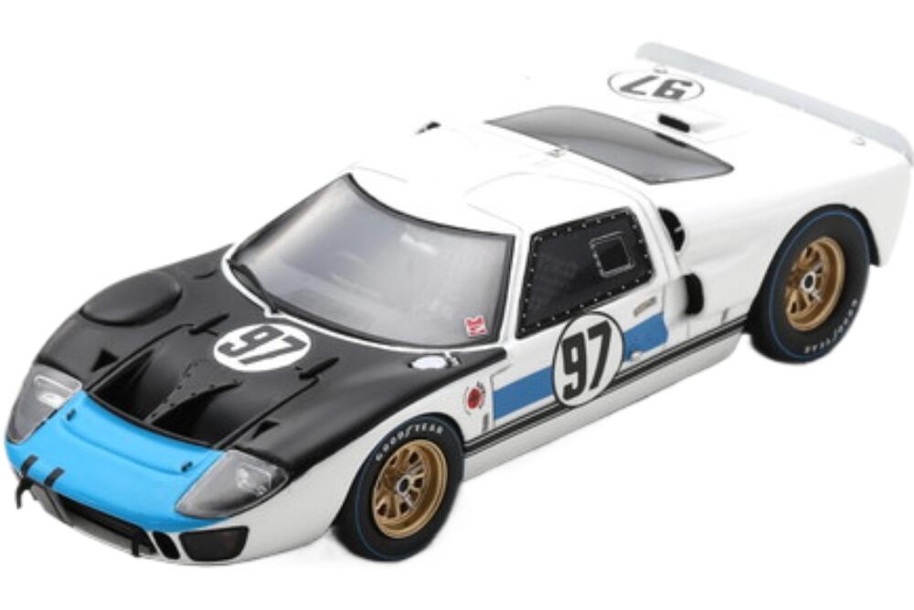 Ford Usa Gt40 4 7L V8 Mkii #97 2Nd 24H Daytona 1966 ホワイト マットブラック グリーン/ Spark 1/43 ミニカー